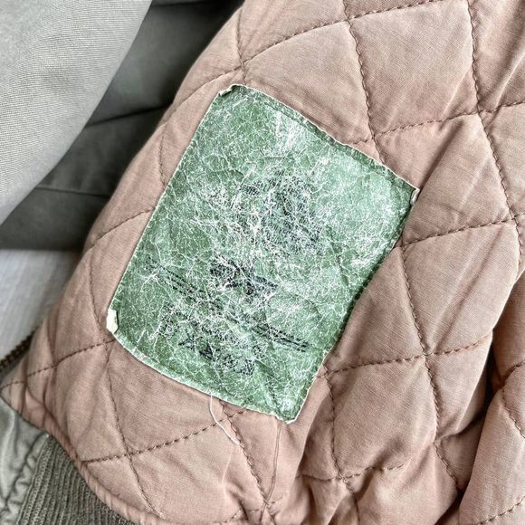 Alpha Industries Green Bomber Jacket with Hood and Ribbed Cuffs - Picture 6 of 12